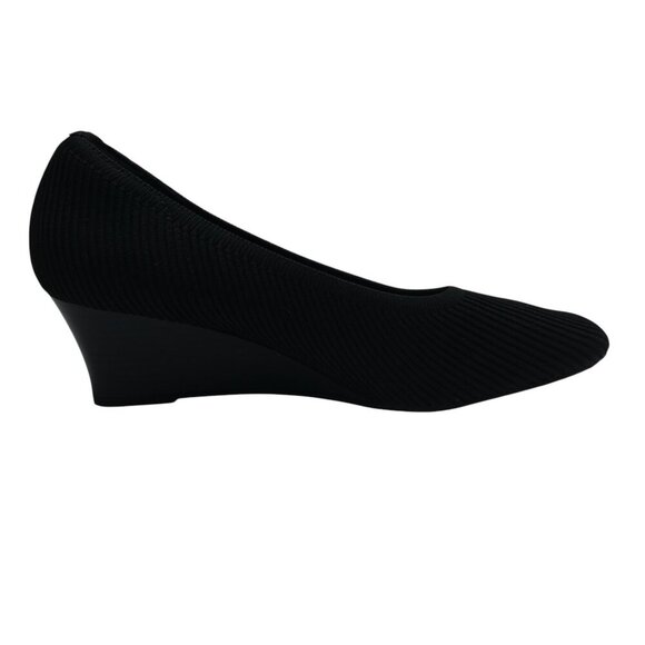 Vivaia Margot Wedge Pro Black Square Toe Wedge Heel Shoes Womens 41.5 US 10 - Picture 5 of 14